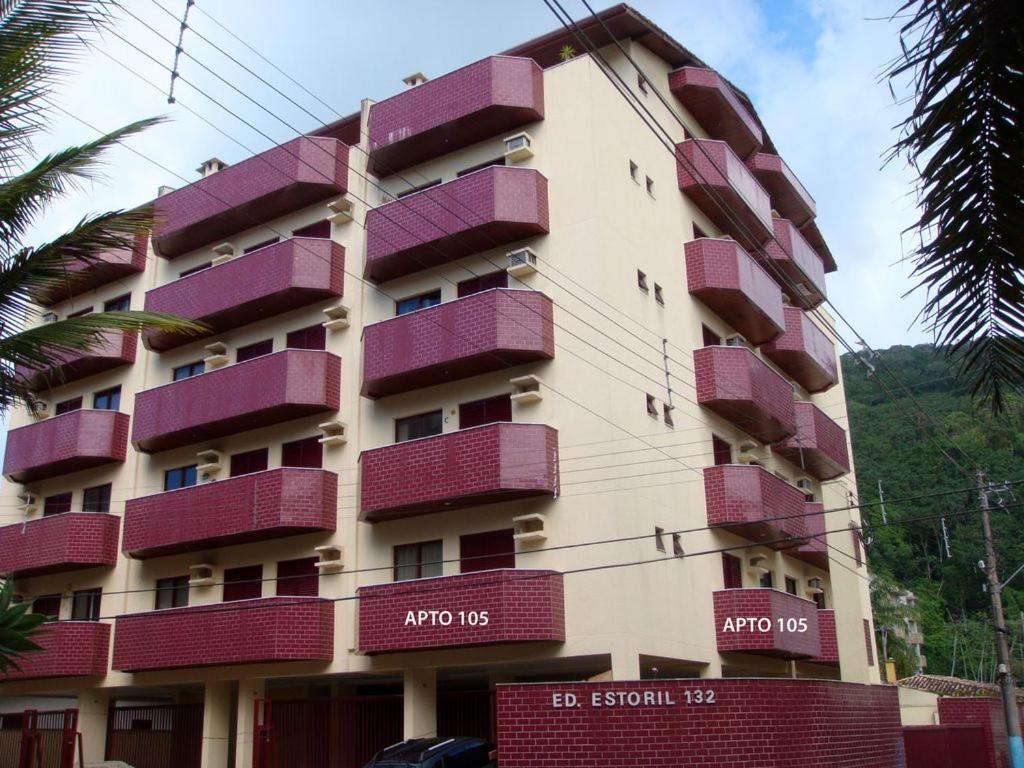 Apartamento Espacoso Com Ar Condicionado E Wi-Fi, A 100 Metros Da Praia - Edificio Estoril Ubatuba Exterior foto